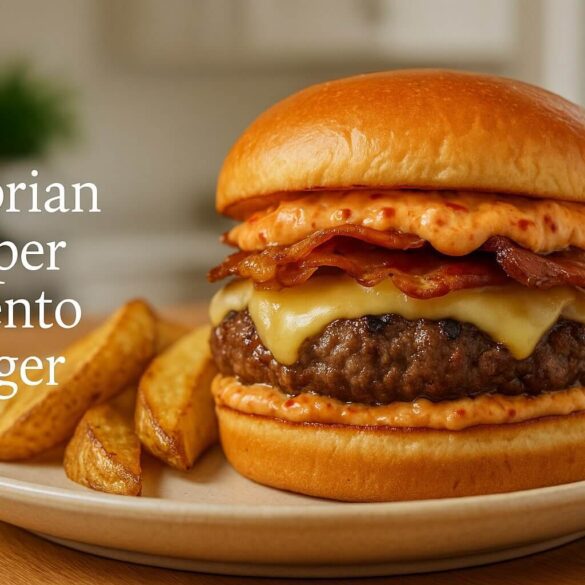 Calabrian Pepper Pimento Burger Calabrian Pepper Pimento Burger