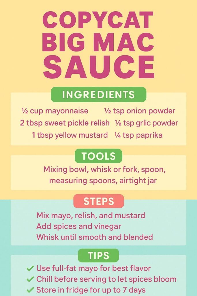 Copycat Big Mac Sauce