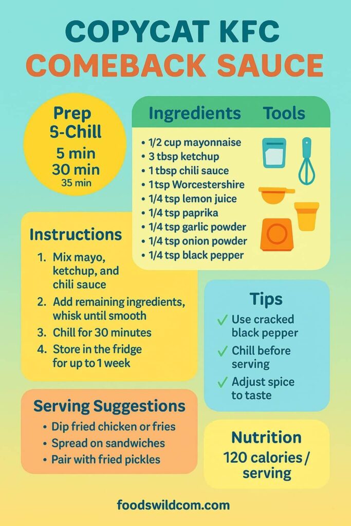 Copycat KFC Comeback Sauce recipe info
