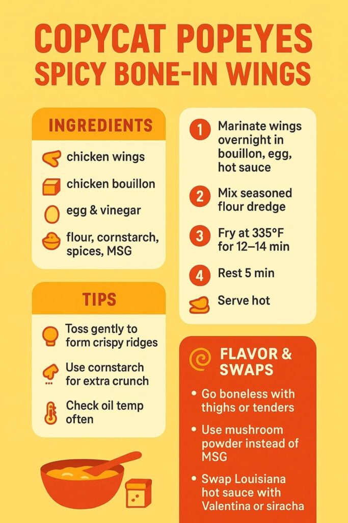 Copycat Popeyes Spicy Wings Recipe