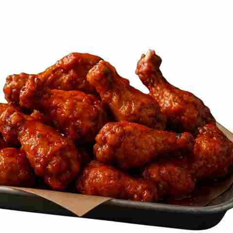 Crispy Buffalo Wings in Glowing Sauce Crispy Buffalo Wings in Glowing Sauce