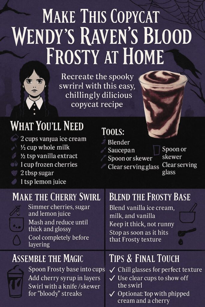 Copycat Wendy’s Raven’s Blood Frosty