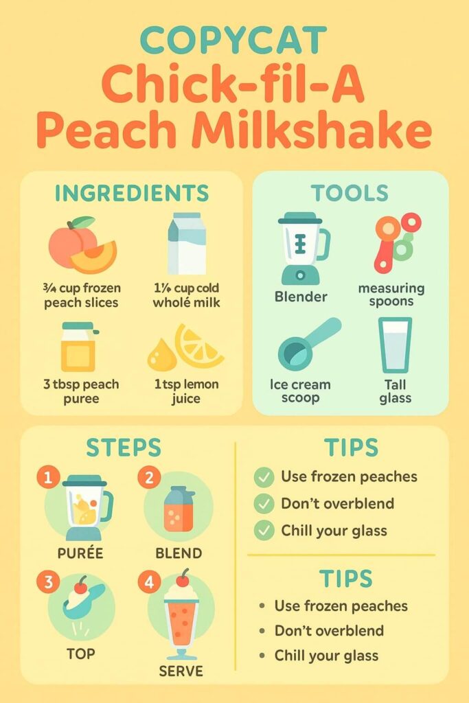 How to Make Peach Milkshake