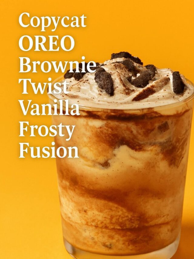 Make This Copycat OREO Brownie Twist Vanilla Frosty Fusion