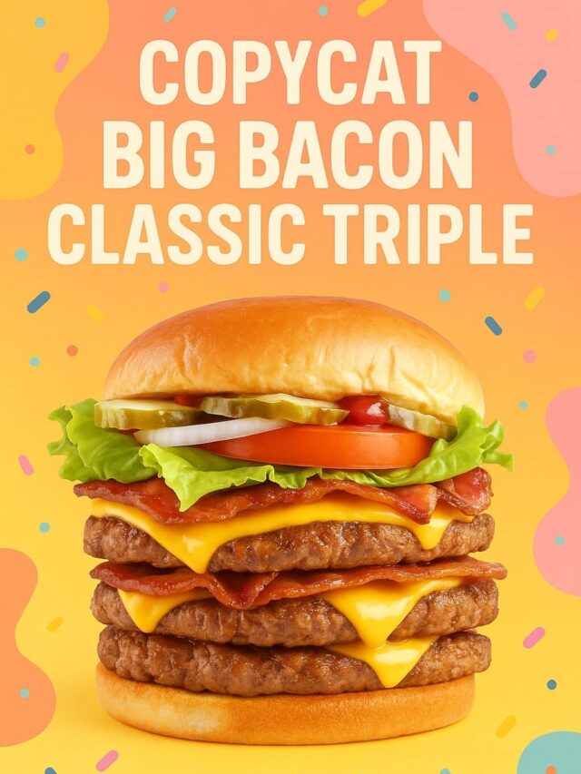 Recreate the Copycat Big Bacon Classic Triple Burger at Home