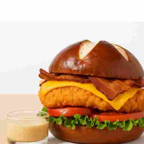 Copycat Chick-fil-A Pretzel Cheddar Club Sandwich Recipe Copycat Chick-fil-A Pretzel Cheddar Club Sandwich Recipe