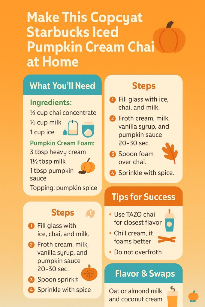 Copycat Starbucks Iced Pumpkin Cream Chai Recipe