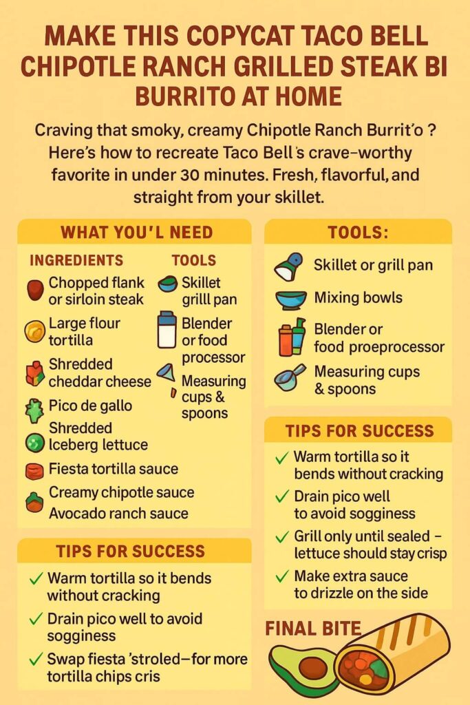 Copycat Taco Bell Steak Burrito Guide