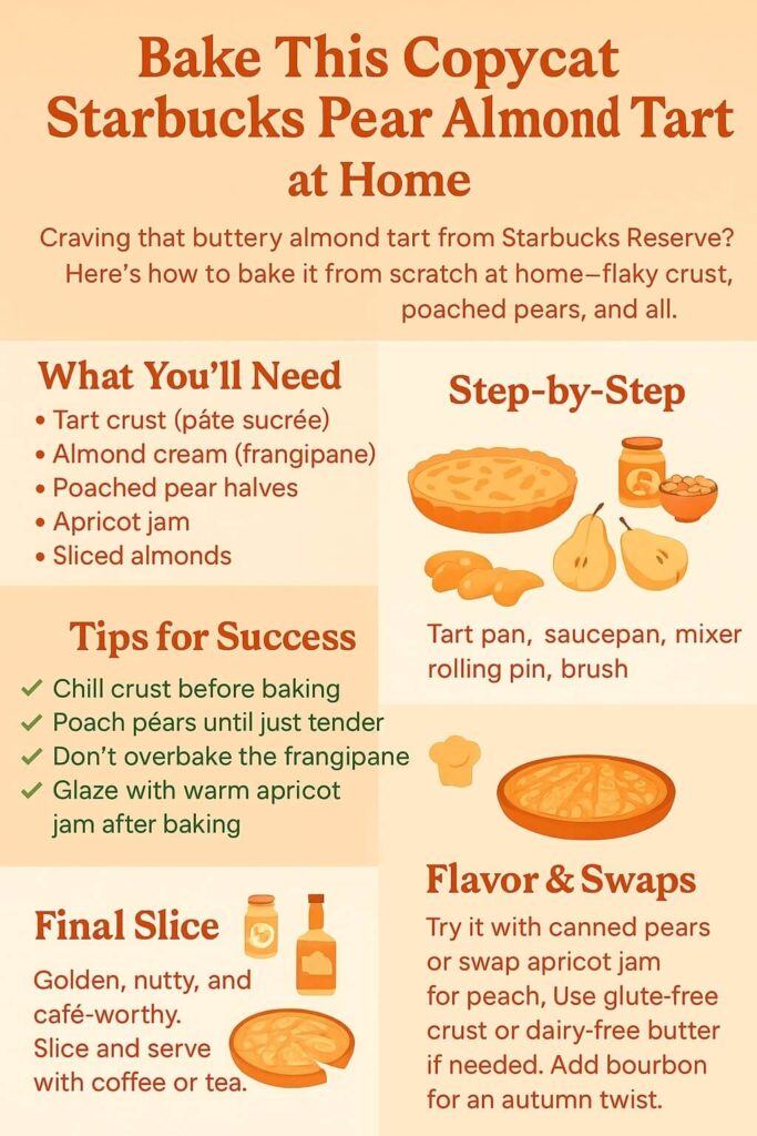 Starbucks Pear Almond Tart Recipe