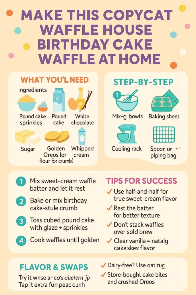 DIY Waffle House Birthday Cake Recipe
