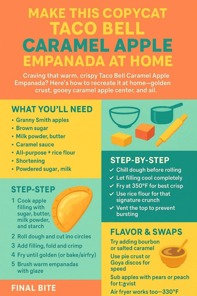 Homemade Caramel Apple Empanada Recipe