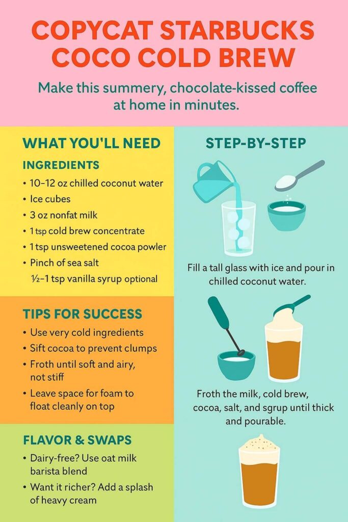 Refreshing Cocoa Cold Brew Infographic