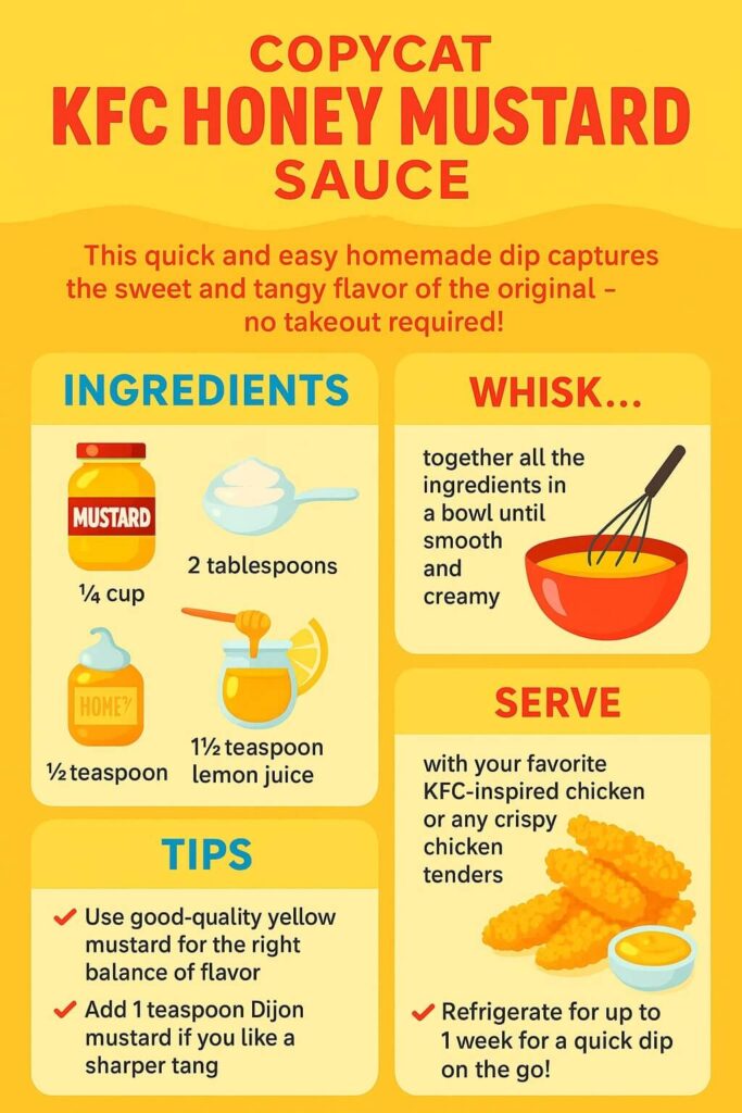 Copycat KFC Honey Mustard Sauce Recipe