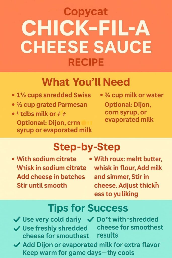 Chick-fil-A Cheese Sauce Recipe Guide