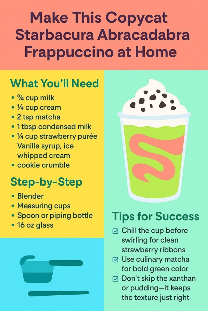 Copycat Starbucks Abracadabra Frappuccino Recipe Guide