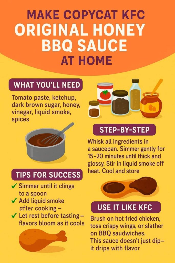 Homemade KFC Honey BBQ Sauce Recipe