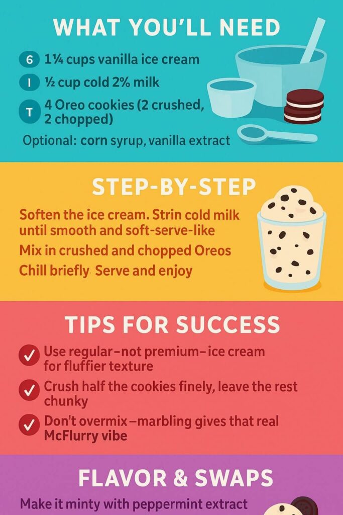 McDonald's Oreo McFlurry Recipe Guide