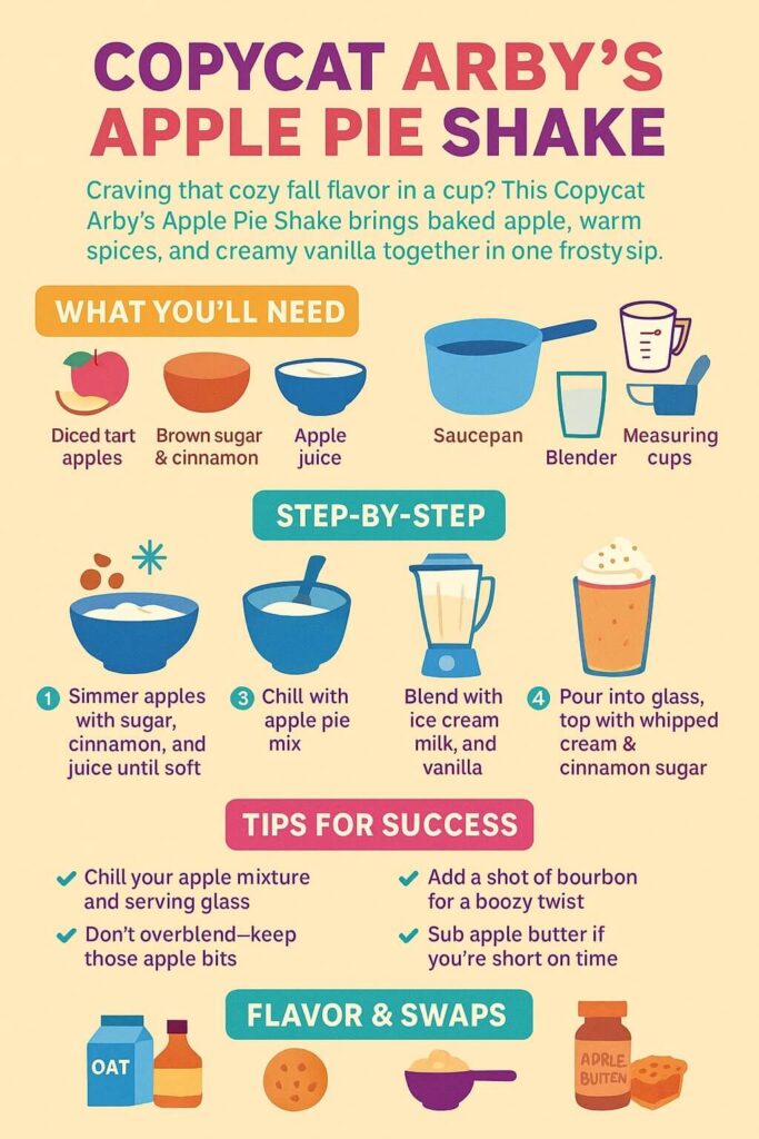 Copycat Arby’s Apple Pie Shake Recipe