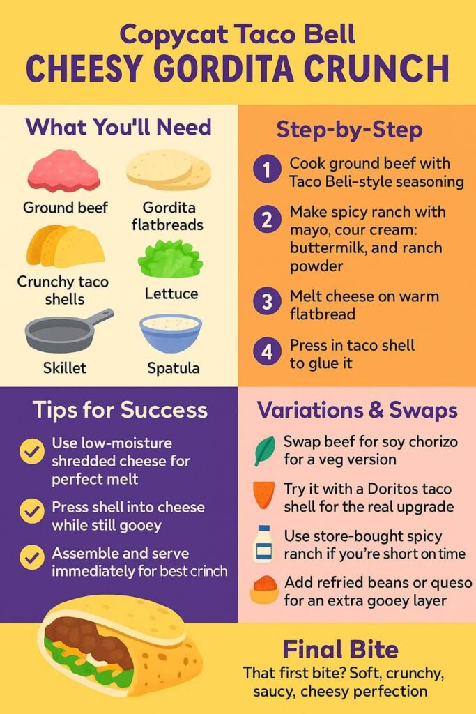Copycat Taco Bell Cheesy Gordita Crunch Recipe