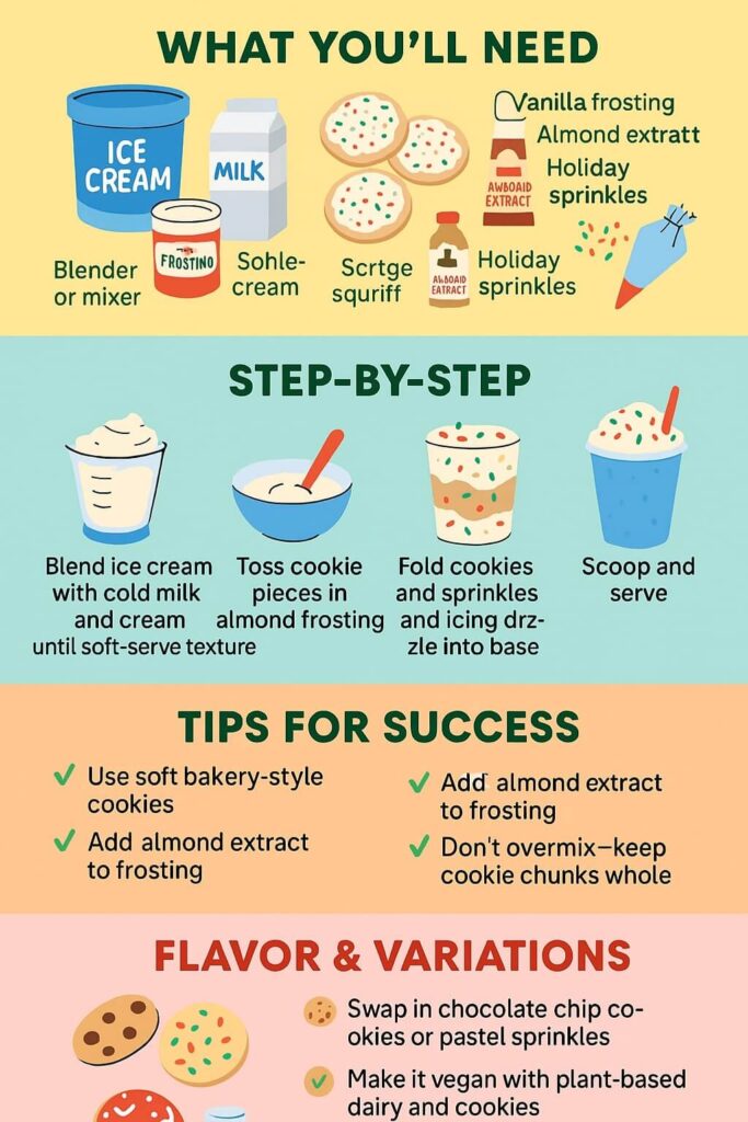 Recreate a Frosted Sugar Cookie Blizzard