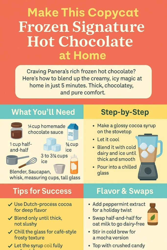 Make Panera's Frozen Hot Chocolate at Home