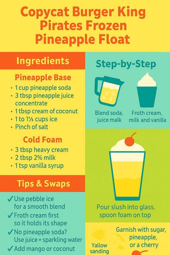 Pirates Frozen Pineapple Float Recipe