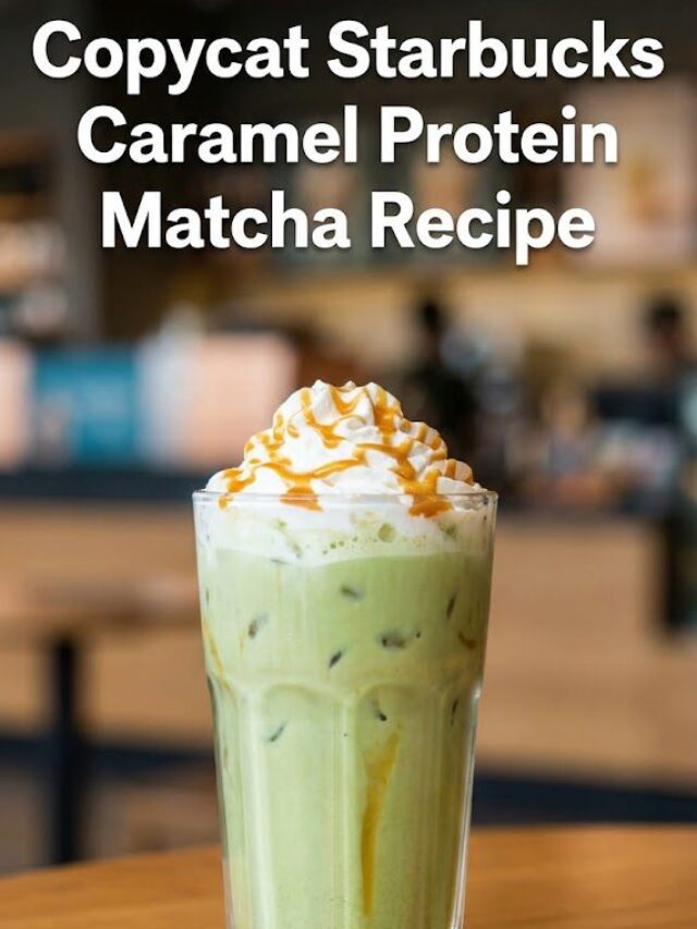 Starbucks Caramel Protein Matcha Recipe