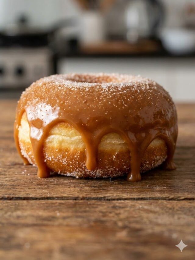 Copycat Krispy Kreme Caramel Dulce Doughnut
