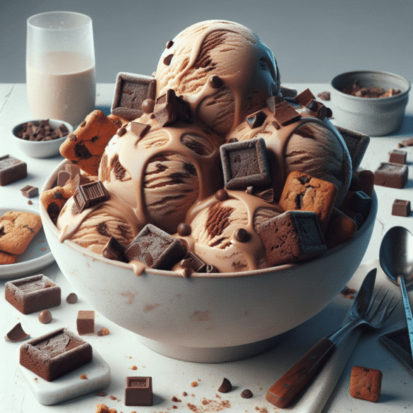 Copycat Blue Bell Brookie À La Mode Ice Cream Recipe