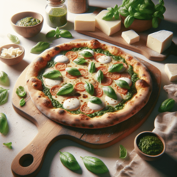 Copycat Trader Joe's Hello Fresh Basil Pesto and Mozzarella Pizza Recipe