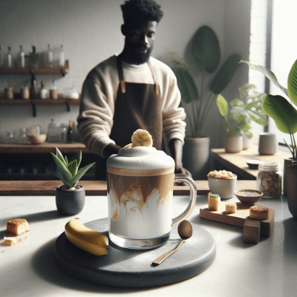 Copycat Dunkin' Banana Puddin' Cloud Latte Recipe