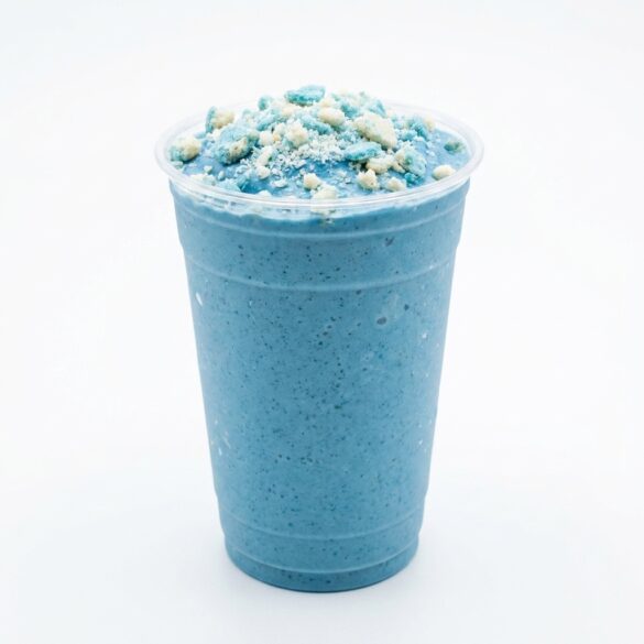 Burger King Grogu's Blue Cookie Shake illustration