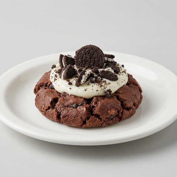 Copycat Crumbl Oreo Cookies & Cream Milkshake Cookie ft. Mini Oreos Recipe