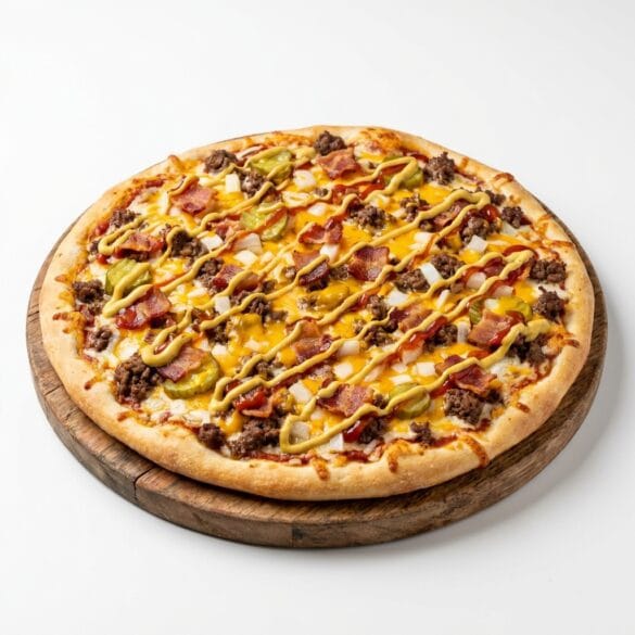 Copycat Casey's Bacon Cheeseburger Pizza Recipe