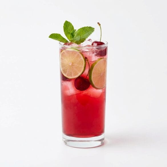 Copycat Dunkin' Cherry Lime Rickey Refresher Recipe
