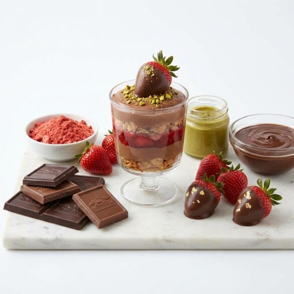 Copycat Ghirardelli Dubai Style Chocolate Strawberry Bliss Recipe