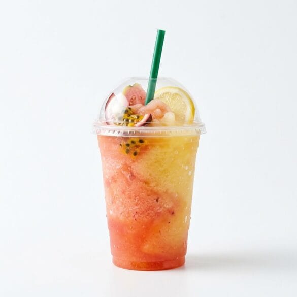Copycat Starbucks Blended Passionfruit Guava Lemonade Energy Refresher Recipe