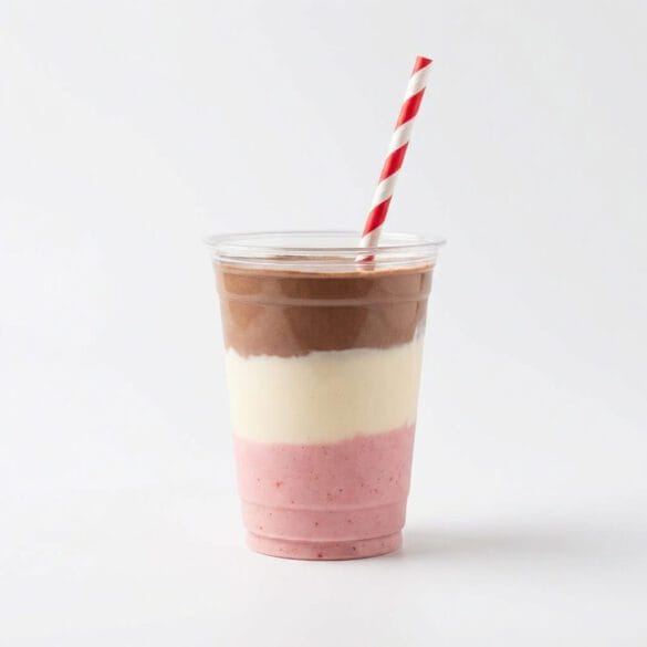In-N-Out Neapolitan milkshake