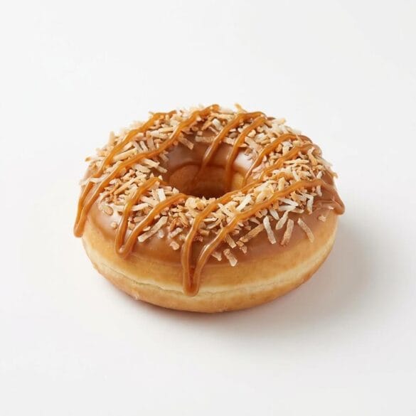 Krispy Kreme Coconut Caramel Doughnut